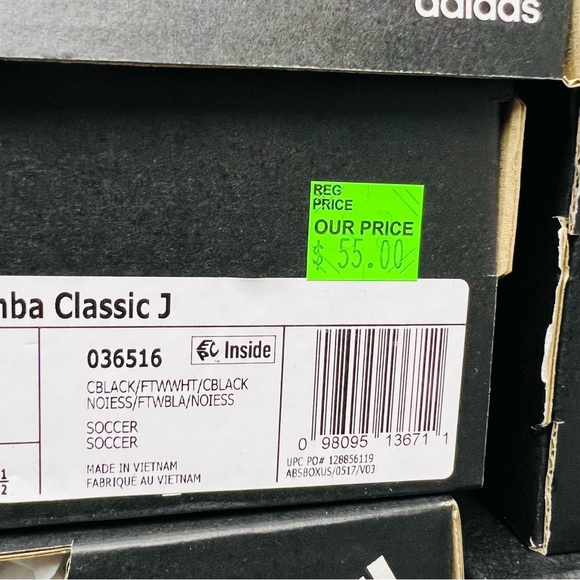 Adidas Samba Kids Big and Small Black Sneakers #516 - Picture 2 of 3
